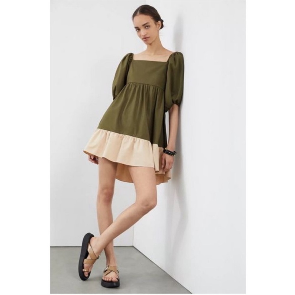 Sachin + Babi puff sleeve mini dress‎ size medium